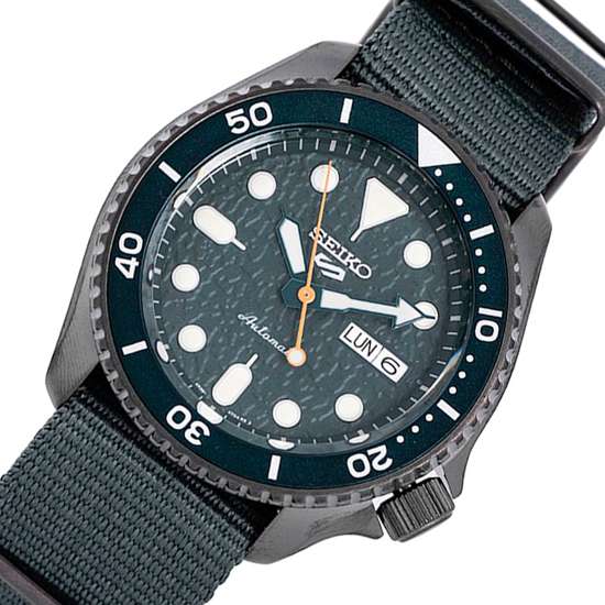 Seiko Green Nylon SRPD77 SRPD77K1 Automatic Sports Watch