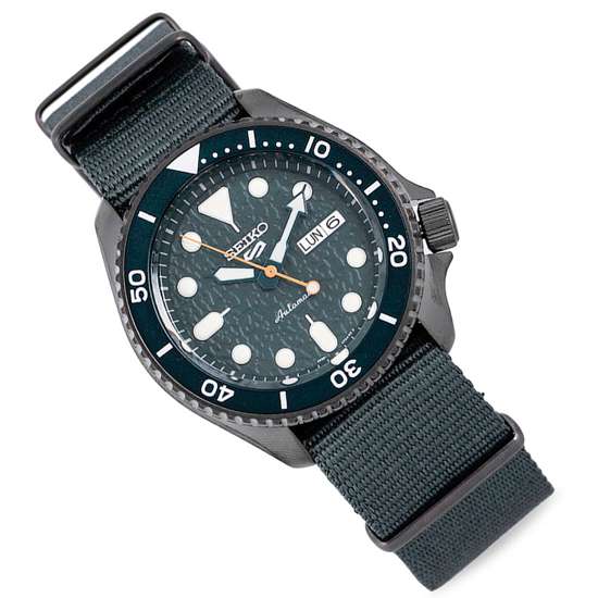 Seiko Green Nylon SRPD77 SRPD77K1 Automatic Sports Watch