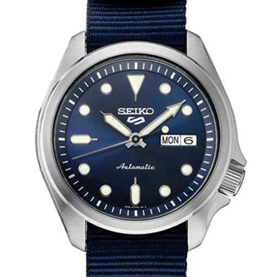 Seiko 5 Sports SRPE63 SRPE63K SRPE63K1 Blue Nylon Watch