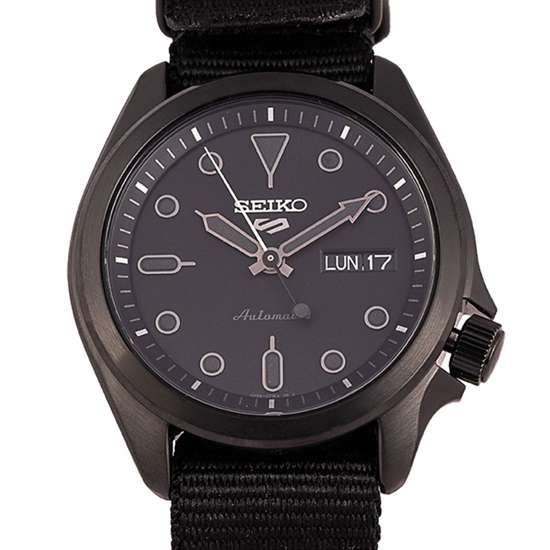 Seiko 5 Sports Black Nylon Watch SRPE69K1 SRPE69 SRPE69K