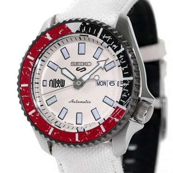 Seiko 5 Sports Ryu Street Fighter White Watch SBSA079