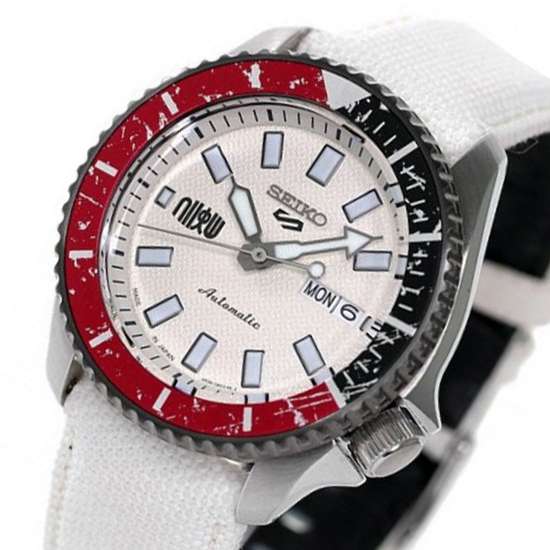 Seiko 5 Sports Ryu Street Fighter White Watch SBSA079 SRPF19 SRPF19K SRPF19K1