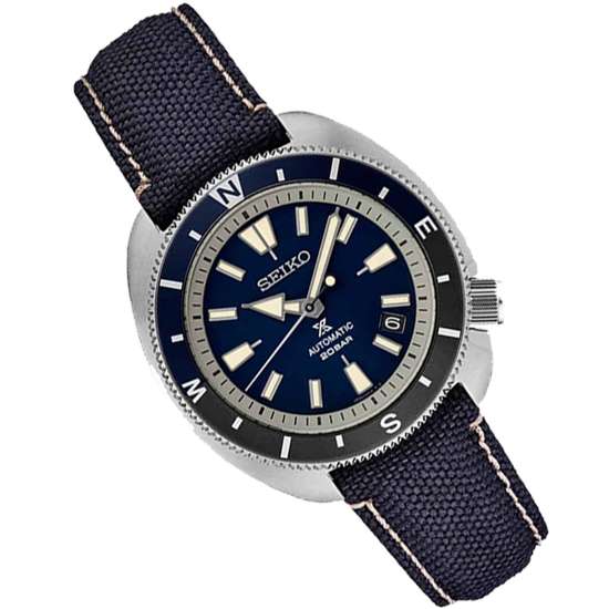 Seiko Prospex SRPG15 Land Tortoise Blue Nylon Watch