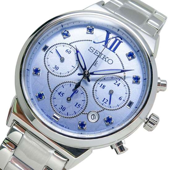 Seiko Lukia Womens SRWZ65P1 SRWZ65 SRWZ65P Quartz Chronograph Watch