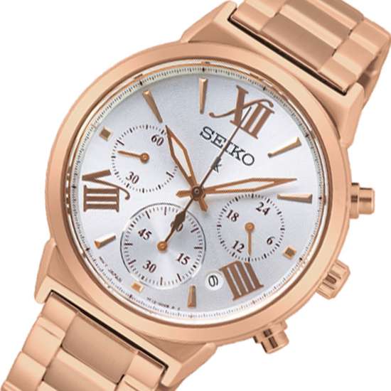 Seiko Lukia Womens SRWZ66P1 SRWZ66 SRWZ66P Quartz Chronograph Watch