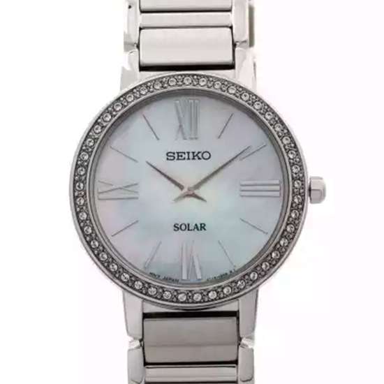 Seiko Ladies Solar SUP431P1 SUP431 SUP431P Diamond Accent Watch