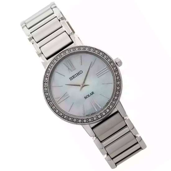Seiko Ladies Solar SUP431P1 SUP431 SUP431P Diamond Accent Watch