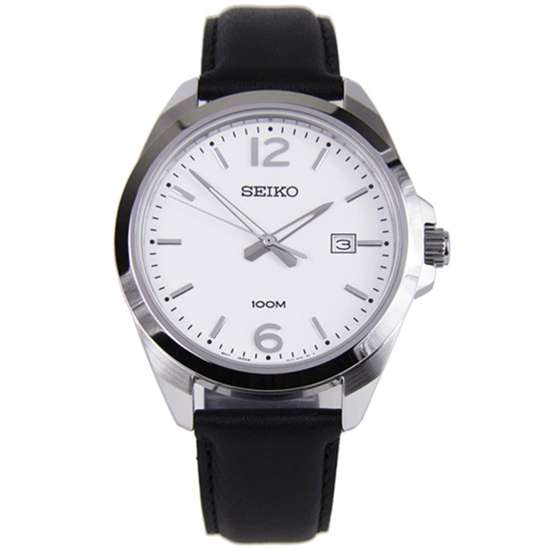 Seiko Classic Quartz Leather Watch SUR213 SUR213P SUR213P1