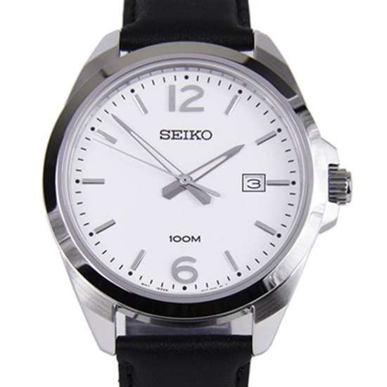 Seiko Classic Quartz Leather Watch SUR213 SUR213P SUR213P1