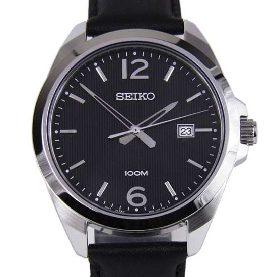 Seiko Classic Leather SUR215P1 SUR215 SUR215P Mens Casual Watch