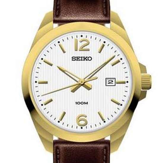 Seiko Classic SUR216P1 SUR216 SUR216P Male Leather Watch