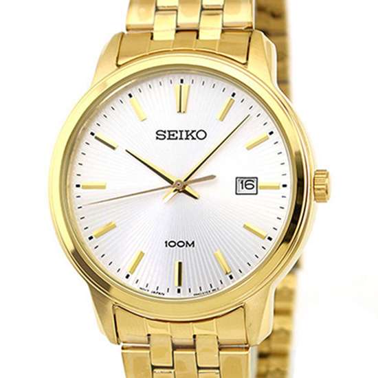 Seiko Neo SUR264P1 SUR264 SUR264P Quartz Male Gold Watch