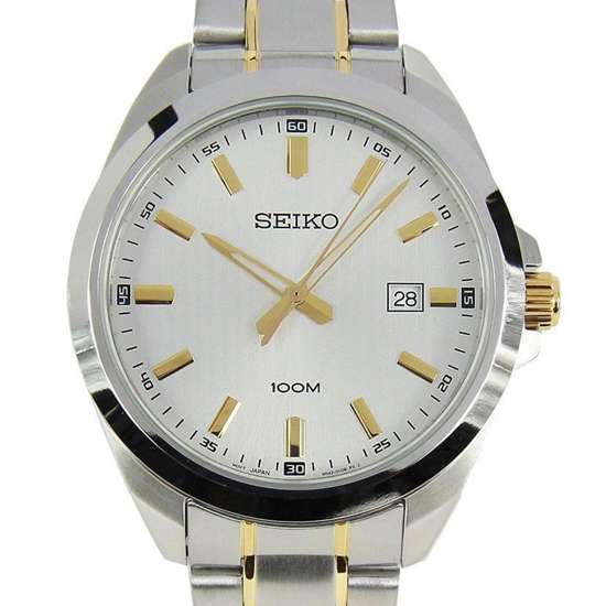 Seiko Quartz SUR279P1 SUR279 SUR279P Male Two Tone Watch