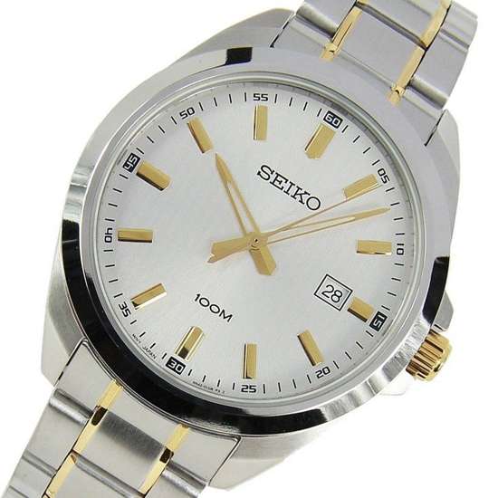 Seiko Quartz SUR279P1 SUR279 SUR279P Male Two Tone Watch