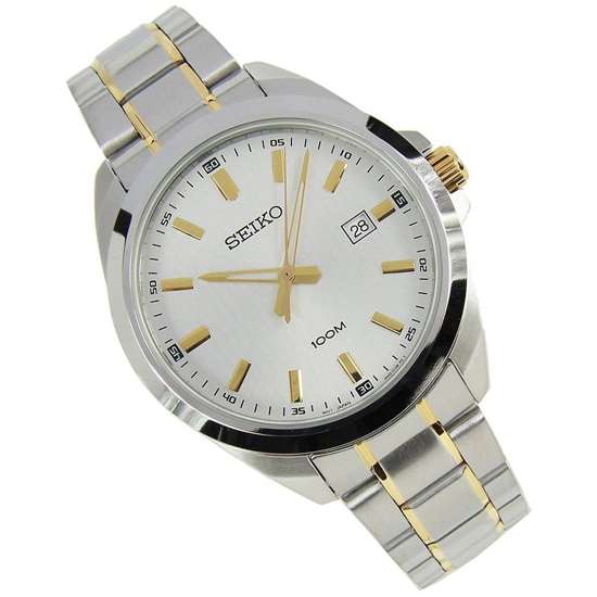 Seiko Quartz SUR279P1 SUR279 SUR279P Male Two Tone Watch