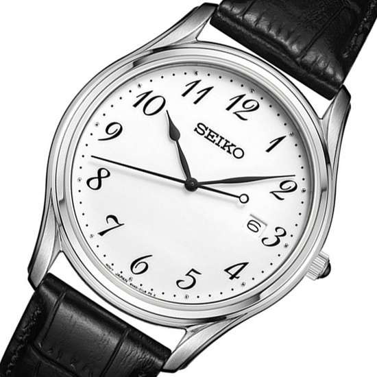 Seiko Classic SUR303P1 SUR303 SUR303P Male Leather Watch