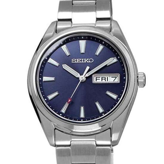 Seiko Quartz SUR347P1 SUR347 SUR347P Analog Blue Dial Watch