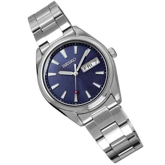 Seiko Quartz SUR347P1 SUR347 SUR347P Analog Blue Dial Watch