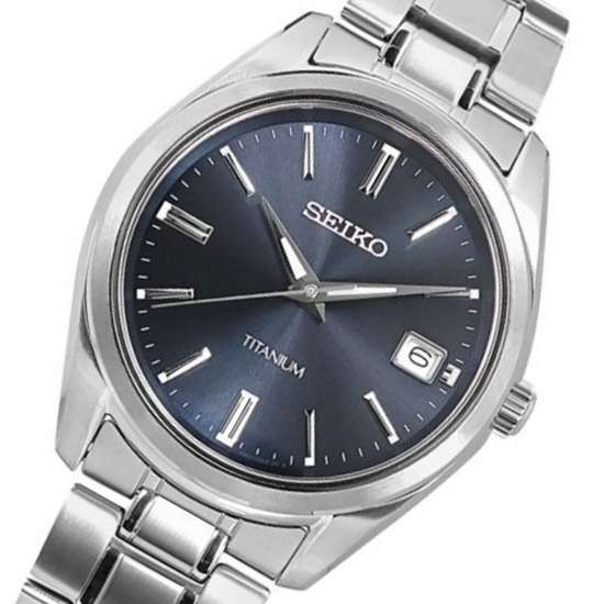 Seiko Titanium SUR373P1 SUR373 SUR373P Quartz Male watch