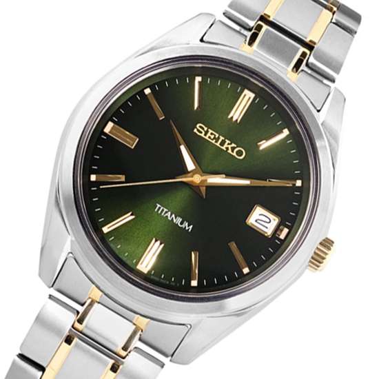 Seiko Titanium SUR377P1 SUR377 SUR377P Quartz Male watch