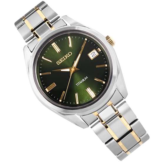 Seiko Titanium SUR377P1 SUR377 SUR377P Quartz Male watch