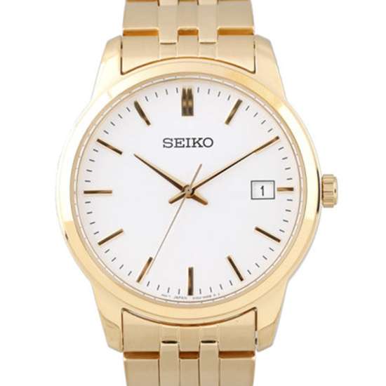 Seiko Gold Quartz SUR404P1 SUR404 SUR404P Analog Watch