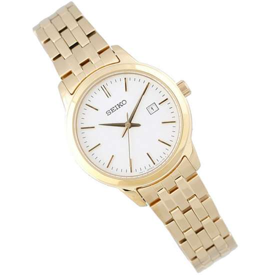 Seiko Gold Ladies SUR412P1 SUR412 SUR412P Analog Watch