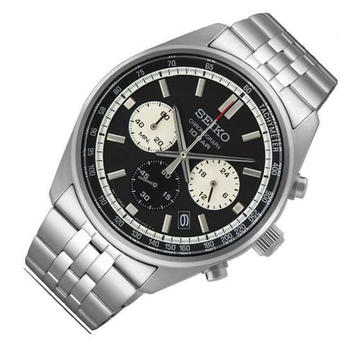 Seiko Chronograph SSB429P1 SSB429 SSB429P Quartz Black Dial Watch