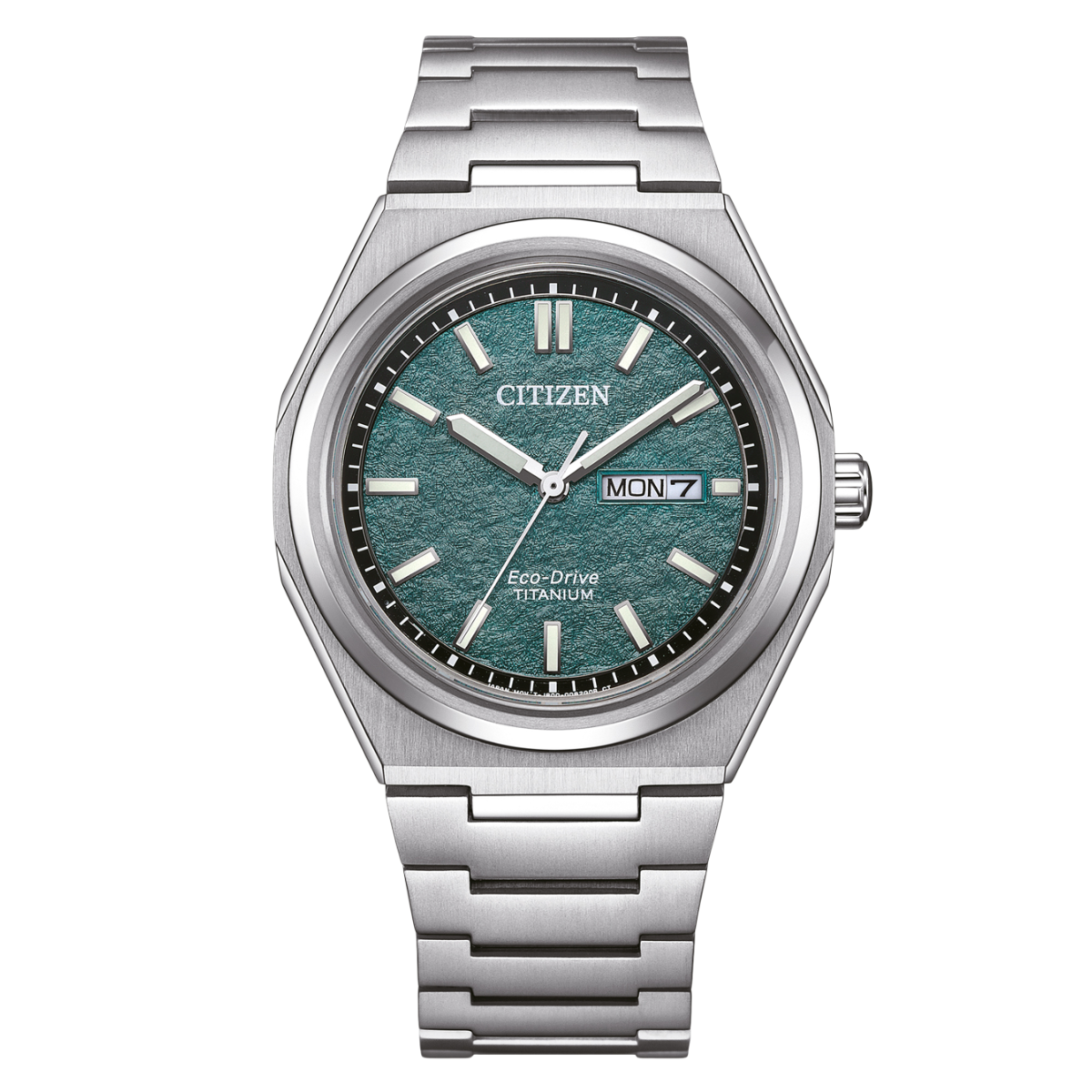 Citizen Eco-Drive AW0130-85XE AW0130-85X AW0130 Super Titanium Green Dial Mens Watch (PRE-ORDER OCT. 2024) - Skywatches