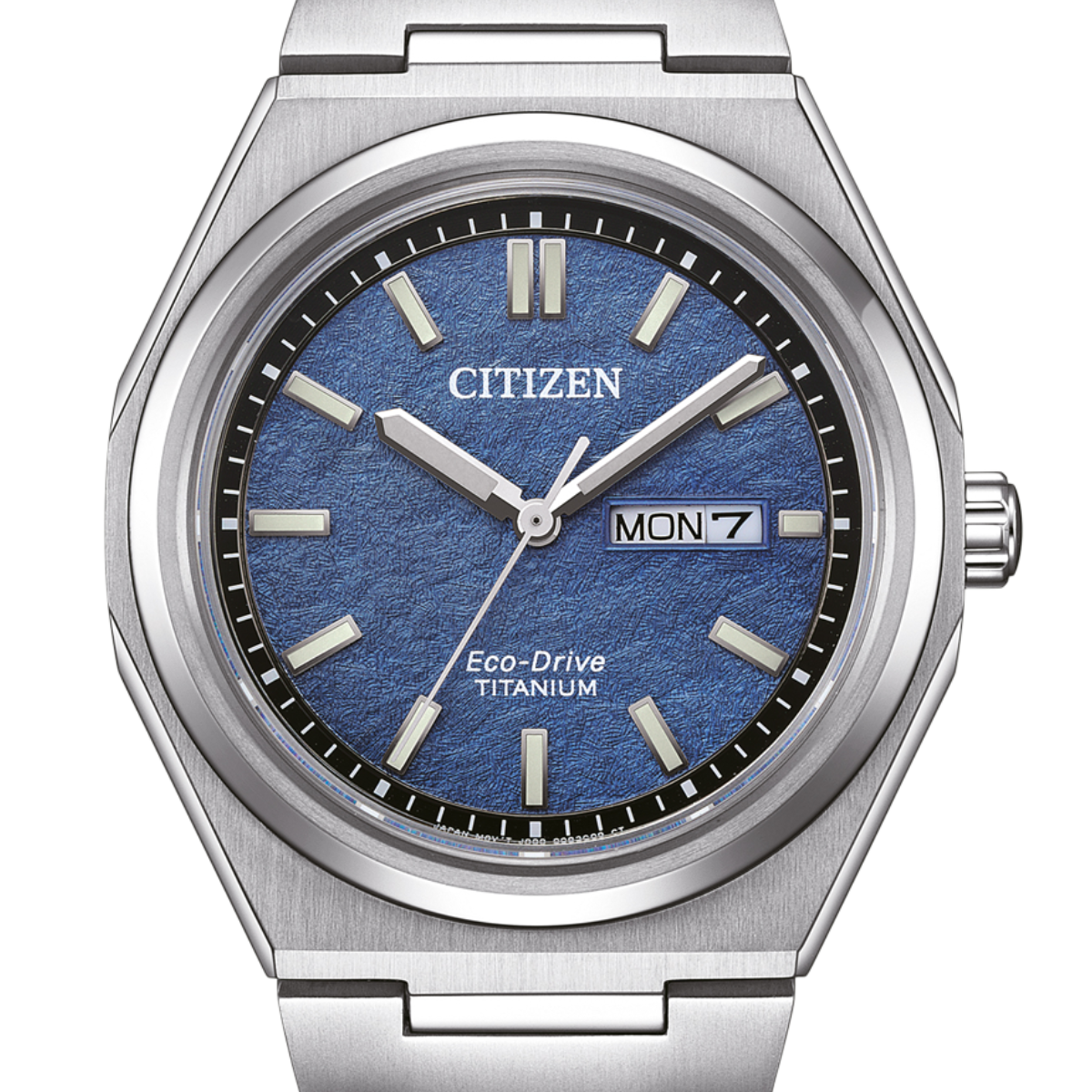 Citizen Eco-Drive AW0130-85LE AW0130 AW0130-85L Super Titanium Blue Dial Mens Watch (PRE-ORDER OCT. 2024)