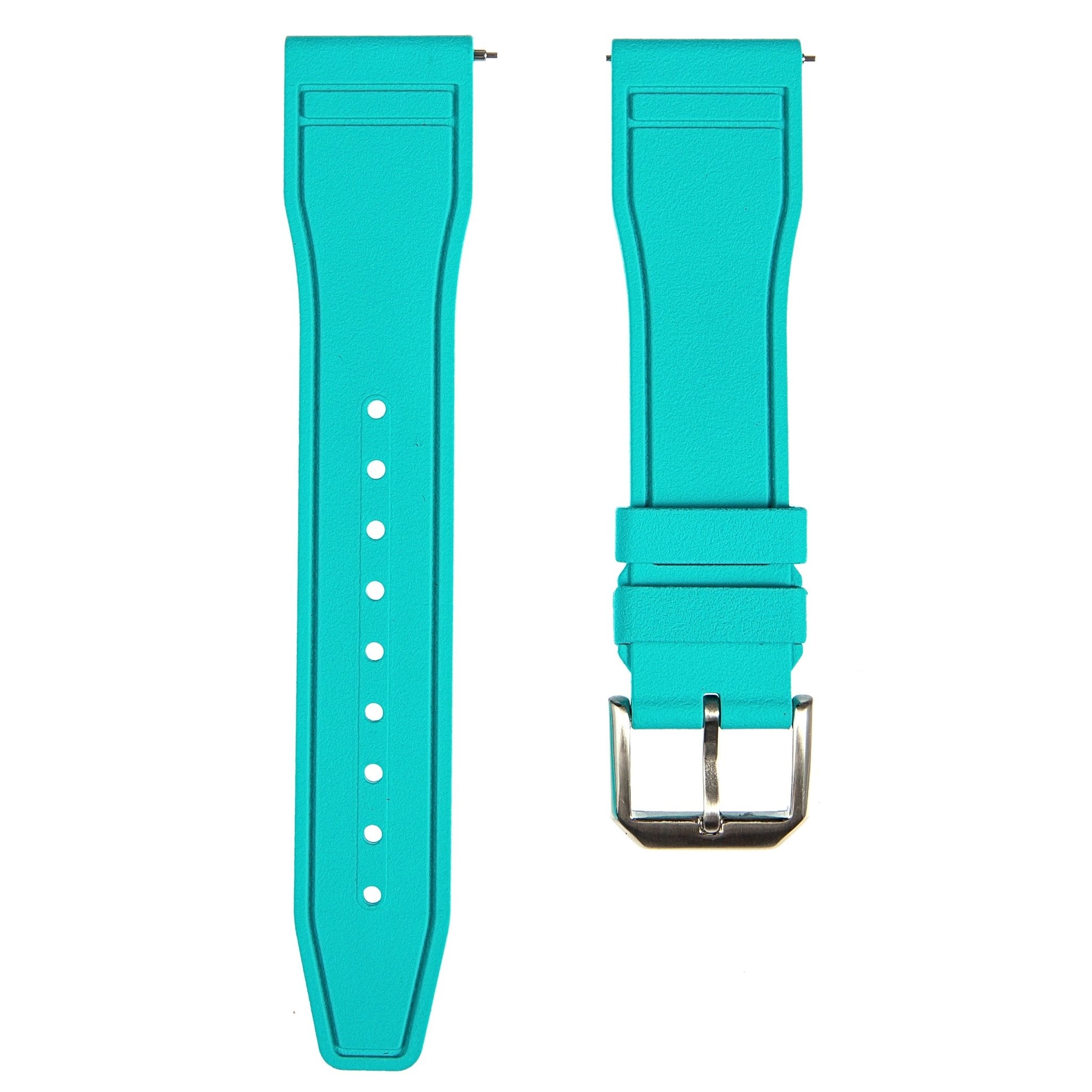 Skyward FKM Rubber Strap - Quick Release - Compatible for IWC Big Pilot - Sea Green (2411) -StrapSeeker