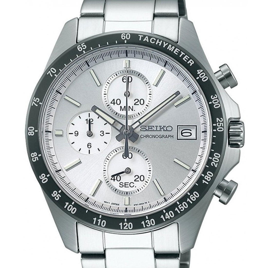 Seiko SBTR007 Spirit  JDM Selection Silver Dial Chronograph Quartz Mens Watch - Skywatches