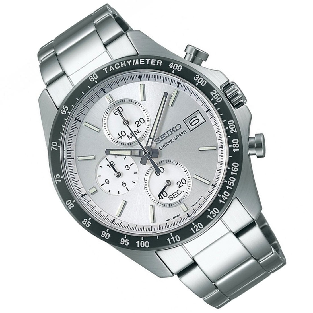 Seiko SBTR007 Spirit  JDM Selection Silver Dial Chronograph Quartz Mens Watch - Skywatches