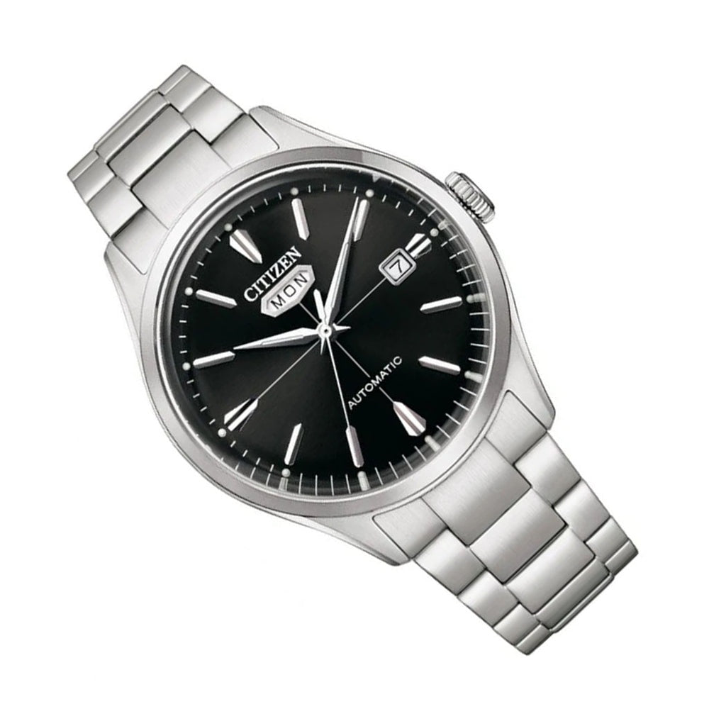 Citizen C7 NH8391-51E  Bllack Dial Automatic Stainless Steel Mens Watch - Skywatches