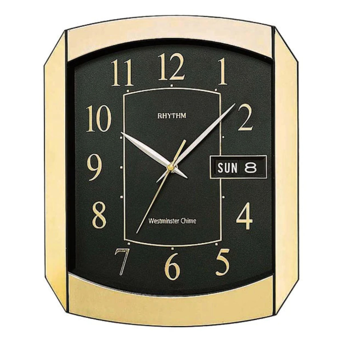 Rhythm CFH102NR18 Westminster Chime Black Dial Wall Clock (Singapore Only) - Skywatches