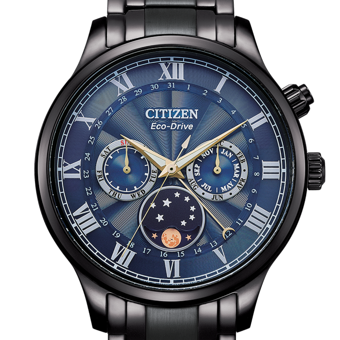 Citizen Eco-Drive AP1055-87L Blue Moon Phase Made in Japan Watch (PRE-ORDER) - Skywatches